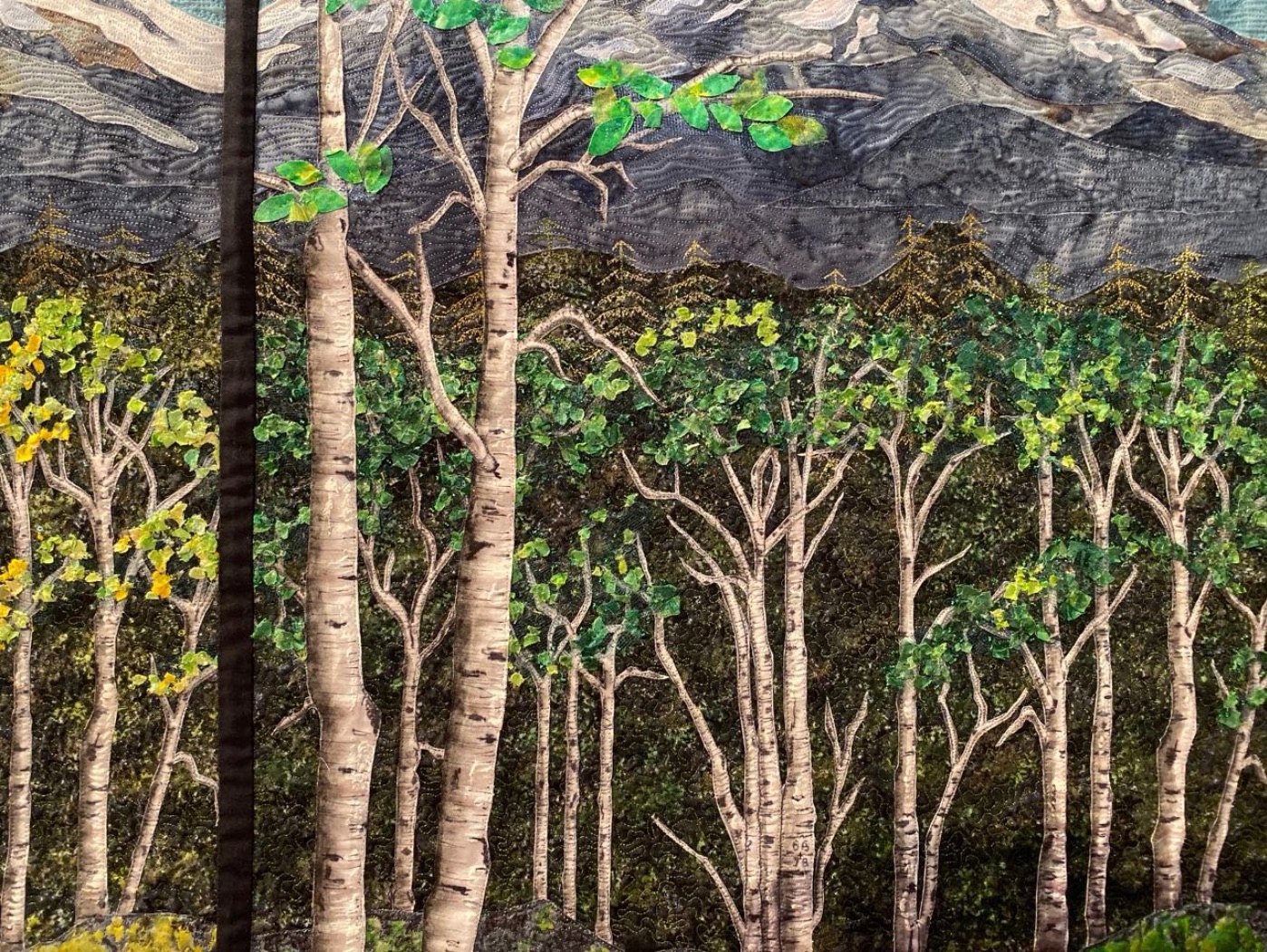 "Faces of Four Seasons" by Joanne Baeth - Detail 1